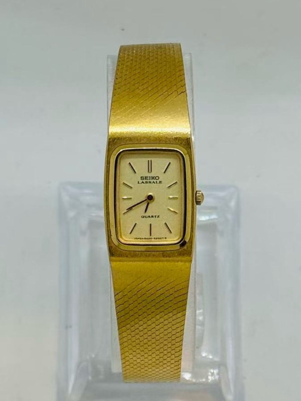 Vintage Seiko Lassale Women’s Quartz Gold Tone Watch 14mm New Battery Runs